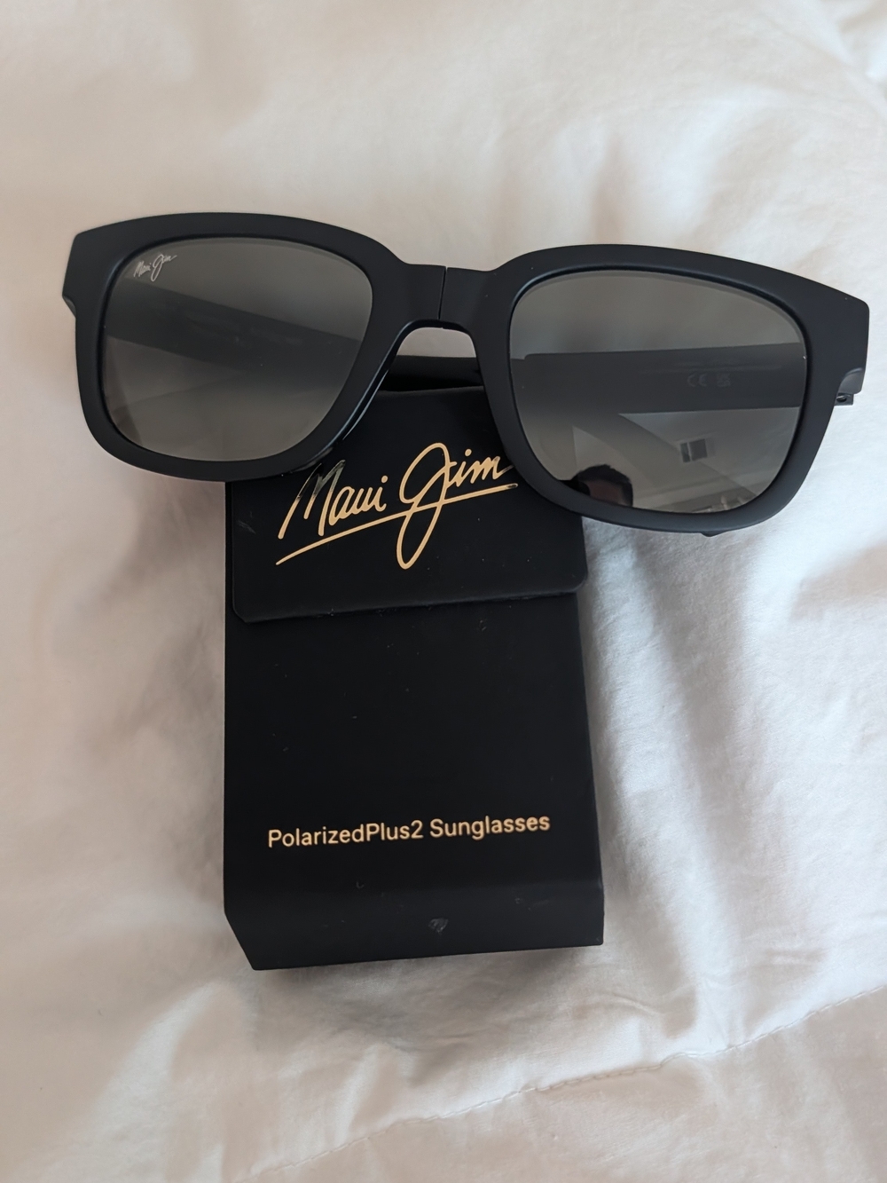 Maui Jim Men’s Polarized Black Sunglasses - Classic Square Frame
